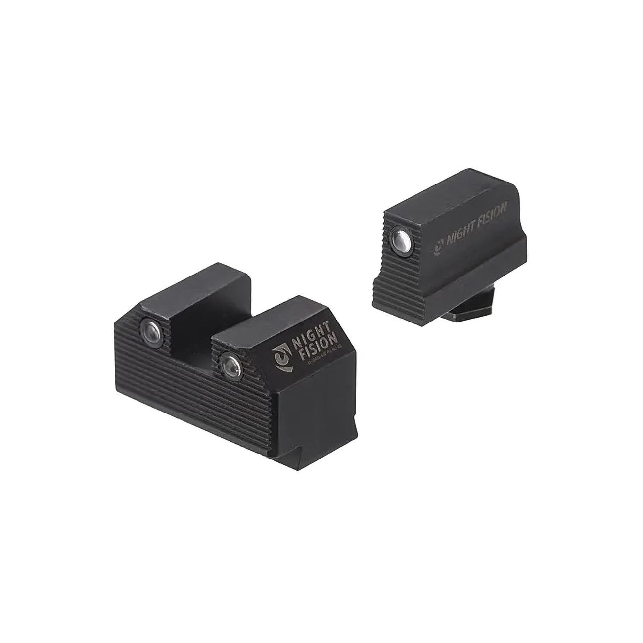 Night Fision Optics-Ready Stealth Series for SG Glock 42/43/43X/43X MOS Black Front Ring/Black Rear