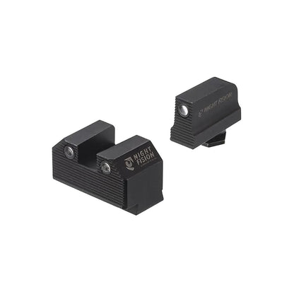 Night Fision Optics-Ready Stealth Series for SG Glock 42/43/43X/43X MOS Black Front Ring/Black Rear