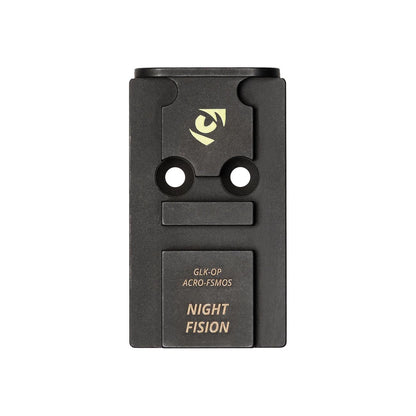 Night Fision Precision Optic Plate: Glock MOS (19/17/47) to ACRO P-2 Footprint