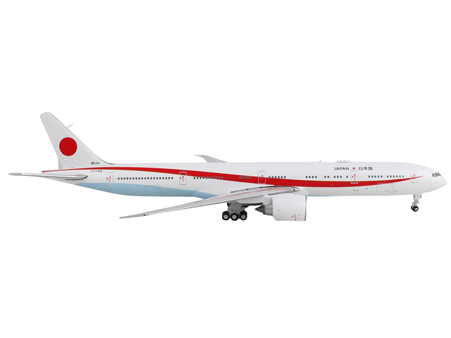 Boeing 777-300ER Commercial Aircraft "Japan Air Self-Defense Force" White with Red Stripes "Gemini Macs" Series 1/400 Diecast Model Airplane by GeminiJets <h2>Boeing GeminiJets</h2> <p>High-quality ca