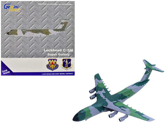 Lockheed C-5M Super Galaxy Transport Aircraft "New York Air National Guard 105th Airlift Wing Stewart Air National Guard Base" United States Air Force (68-0226) Green Camouflage "Gemini Macs" Series 1/400 T&y Diecast Model Airplane by GeminiJets