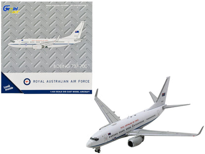Boeing 737-700 Aircraft "Royal Australian Air Force" (A36-001) White with Blue Stripes "Gemini Macs" Series 1/400 Diecast Model Airplane by GeminiJets <h2>Boeing GeminiJets</h2> <p>High-quality car pe