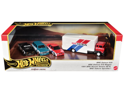 Hot Wheels "BRE" Set of 4 pieces Series "Premium" 2024 U Diecast Model Cars by <h2>"BRE" Wheels</h2> <p>High-quality car perfect for collectors and enthusiasts. Features detailed interior exterior cra