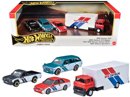 Hot Wheels "BRE" Set of 4 pieces Series "Premium" 2024 U Diecast Model Cars by <h2>"BRE" Wheels</h2> <p>High-quality car perfect for collectors and enthusiasts. Features detailed interior exterior cra