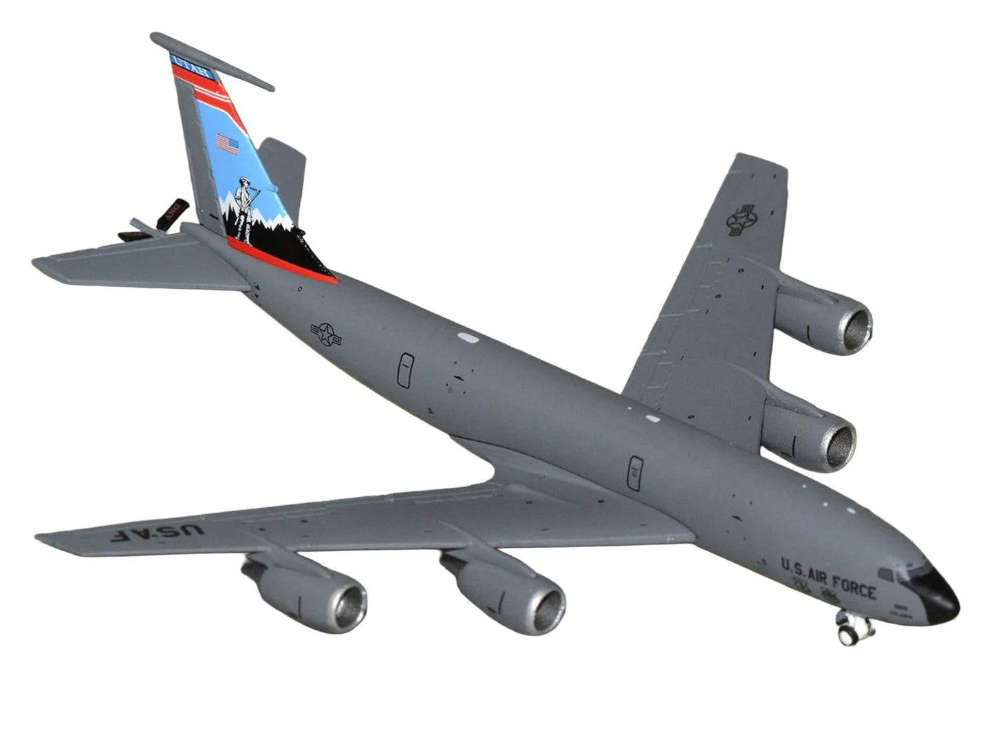 Boeing KC-135R Stratotanker Aircraft "Utah Air National Guard" United States Air Force (61-0275) Gray "Gemini Macs" Series 1/400 Diecast Model Airplane by GeminiJets