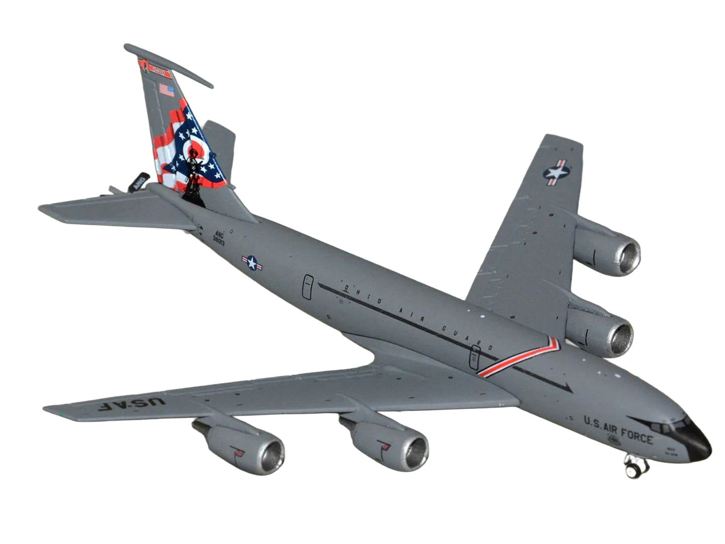 Boeing KC-135R Stratotanker Aircraft "Ohio Air National Guard" United States Air Force (63-8013) Gray "Gemini Macs" 1/400 Diecast Model Airplane by GeminiJets