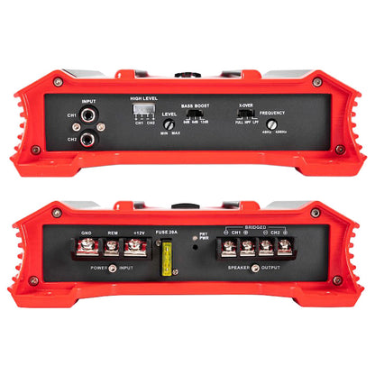 Crunch Ground Pounder 2 X 250 @ 4 Ohms 2 X 500 @ 2 Ohms 1 X 1000 Watts @ 4 Ohms Bridged