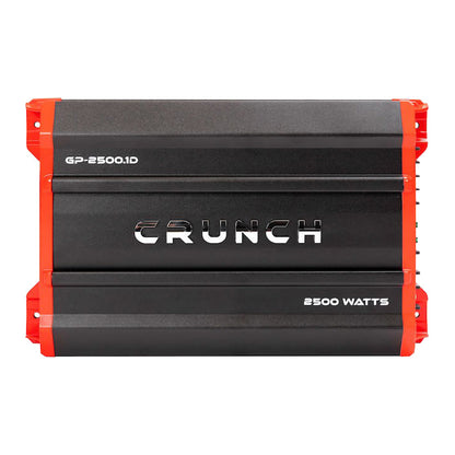 Crunch Ground Pounder 1 x 1250 @ 4 Ohms 1 x 2500 @ 2 Ohms N/A @ 1 Ohms Class A/B