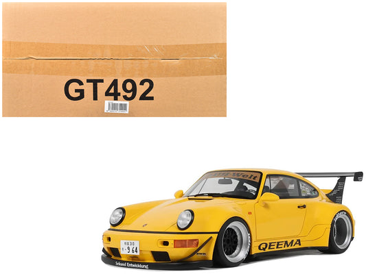 2024 Porsche 911 (964) RWB "Qeema" Yellow 1/18 Model Car by GT Spirit T&y