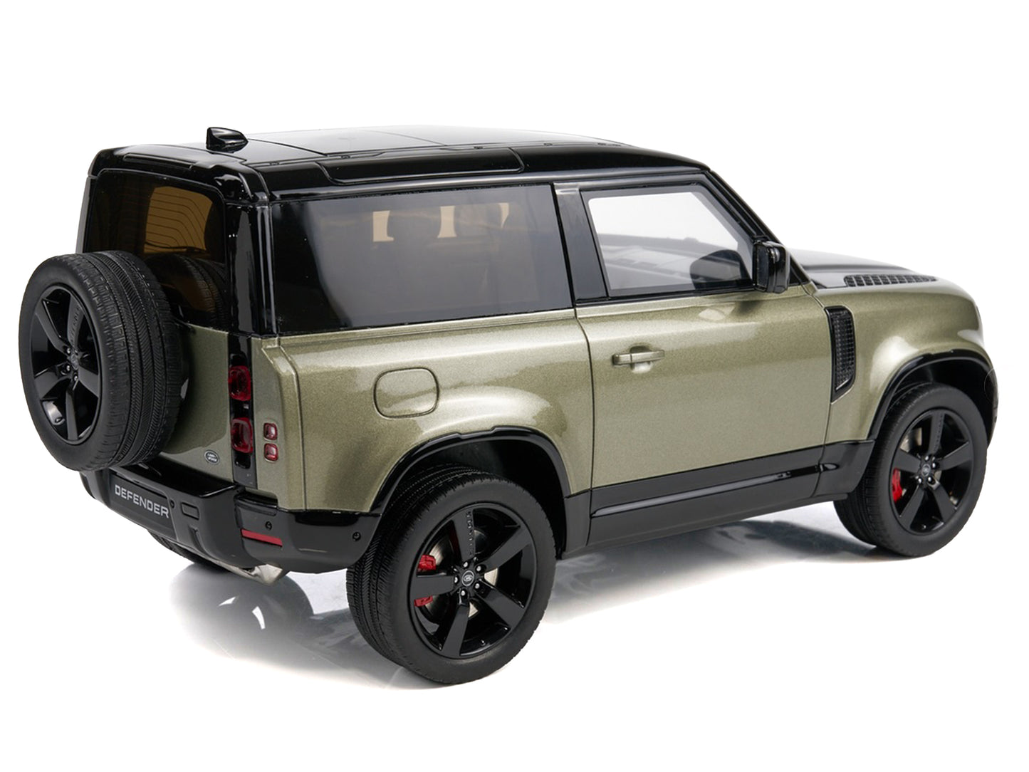 2021 Land Rover Defender 90 P400 X-Dynamic HSE Pangea Green Metallic 1/18 Model Car by GT Spirit