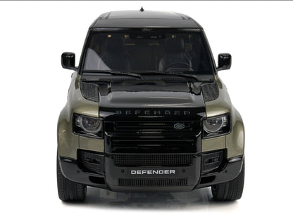 2021 Land Rover Defender 90 P400 X-Dynamic HSE Pangea Green Metallic 1/18 Model Car by GT Spirit