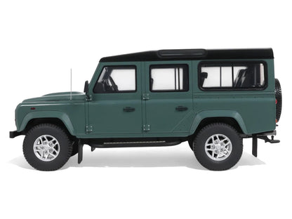 2016 Land Rover Defender 3 Station Wagon Green with Black Top 1/18 Model Car by GT Spirit