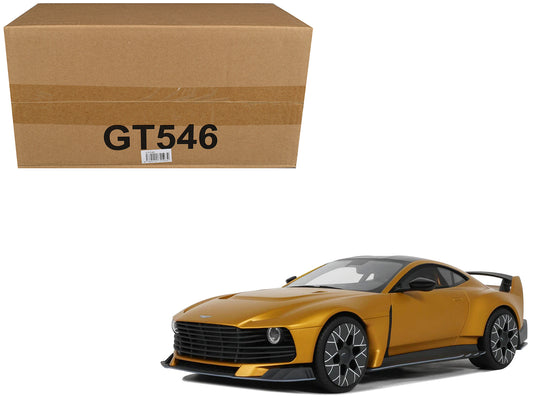 2024 Aston Martin Valiant Auric Gold Metallic with Black Top 1/18 Model Car by GT Spirit T&y