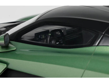 2025 Aston Martin Valhalla Green Metallic with Black Top 1/18 Model Car by GT Spirit
