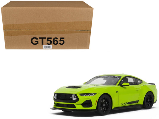 2025 Ford Mustang RTR Spec-3 Lime Green 1/18 Model Car by GT Spirit T&y