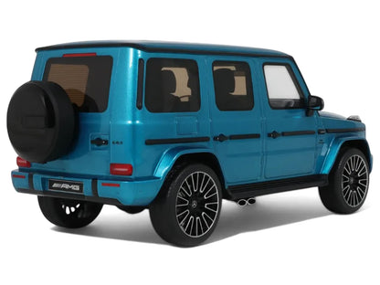 2024 Mercedes-Benz G 63 AMG Hyper Blue Magno Metallic 1/18 Model Car by GT Spirit