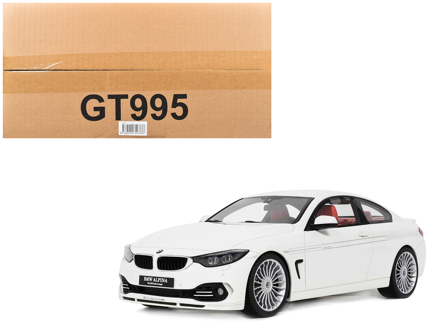 2014 BMW Alpina B4 Bi-Turbo White 1/18 Model Car by GT Spirit