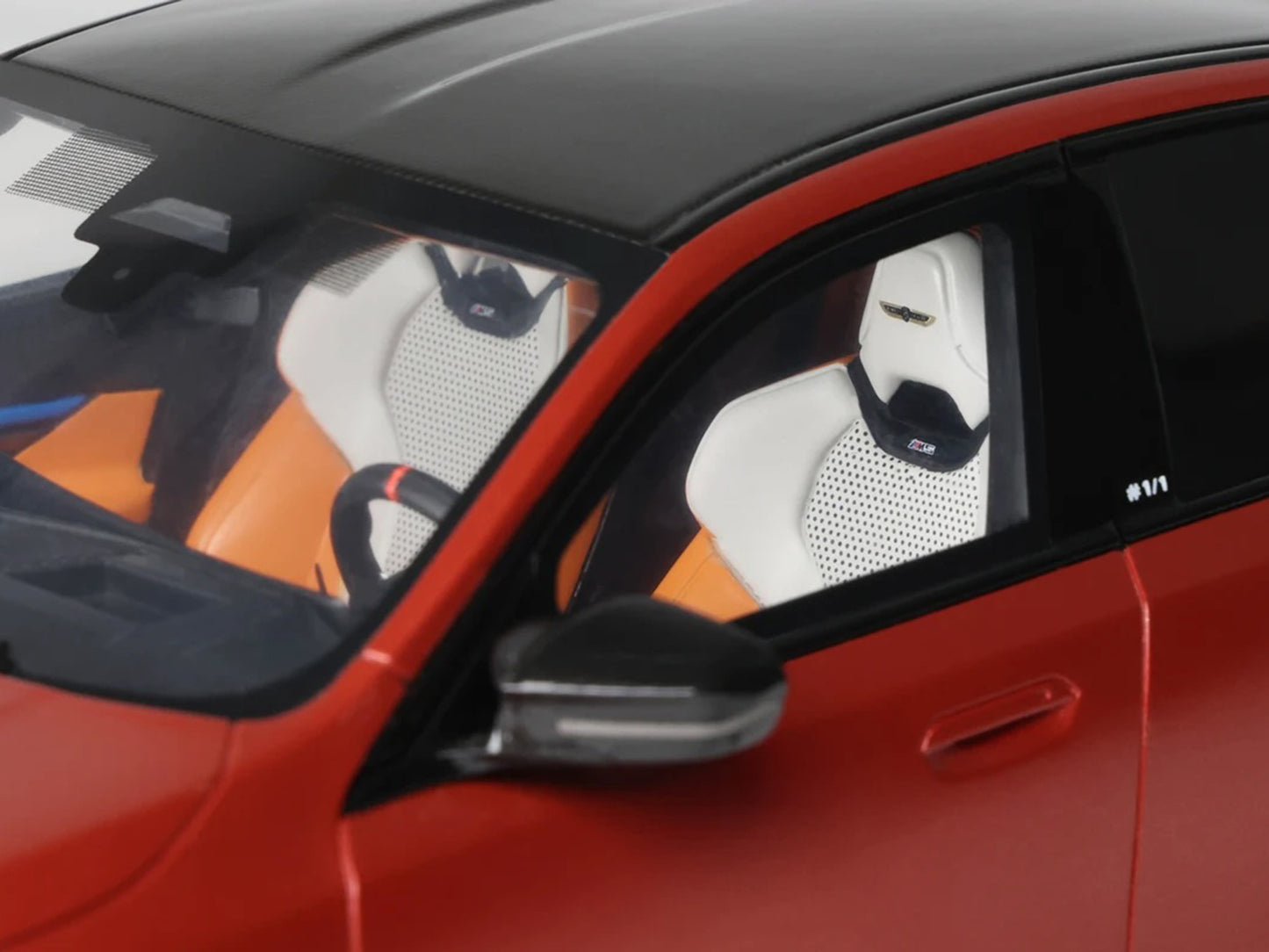 2025 BMW M5 (G90) Pebble Beach Edition Fire Orange Metallic with Black Top 1/18 Model Car by GT Spirit