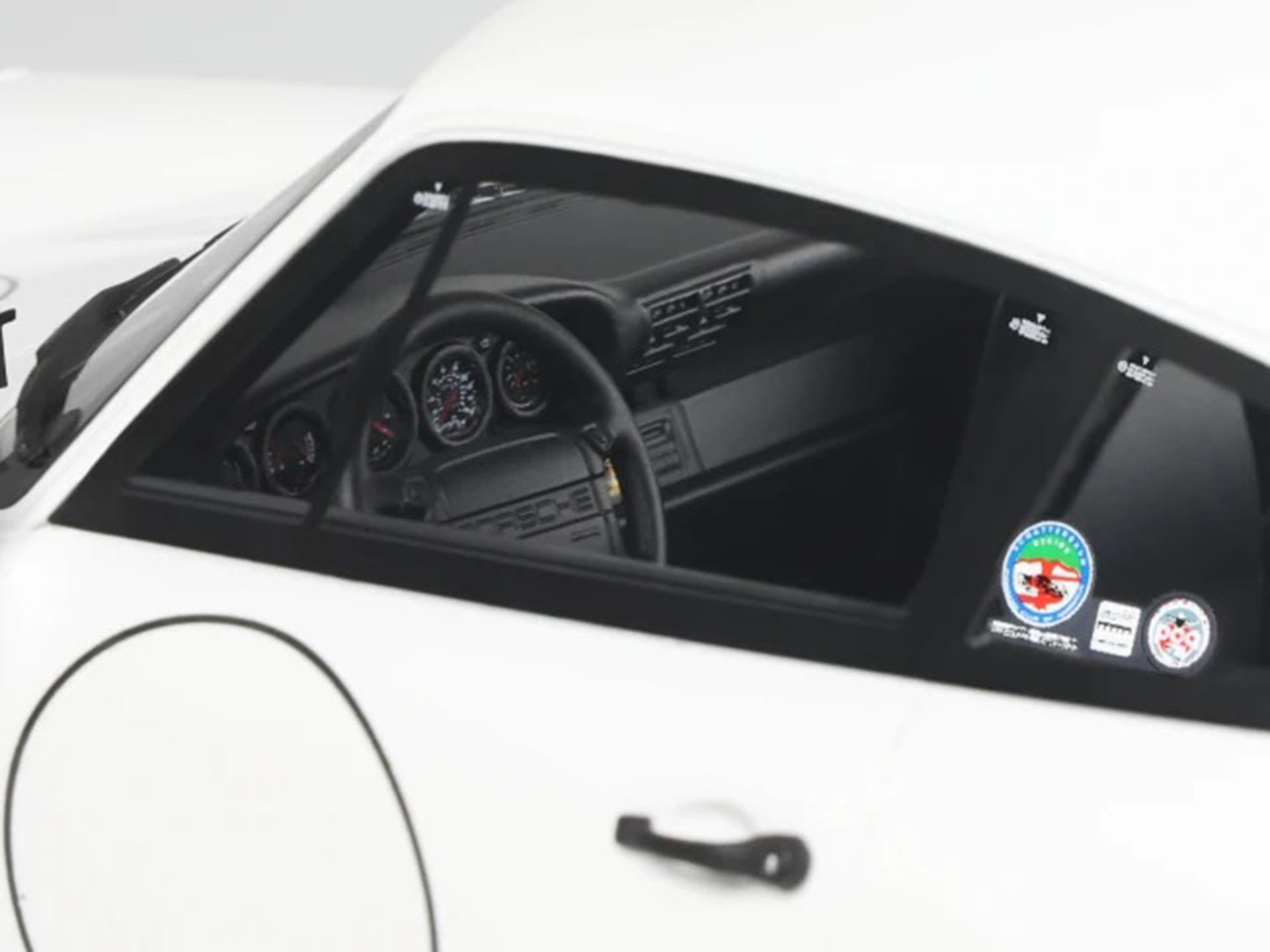 1992 Porsche 911 (964) "Carrera Cup - USA Edition" White 1/18 Model Car by GT Spirit