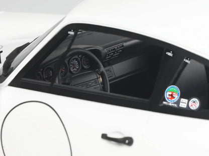 1992 Porsche 911 (964) "Carrera Cup - USA Edition" White 1/18 Model Car by GT Spirit