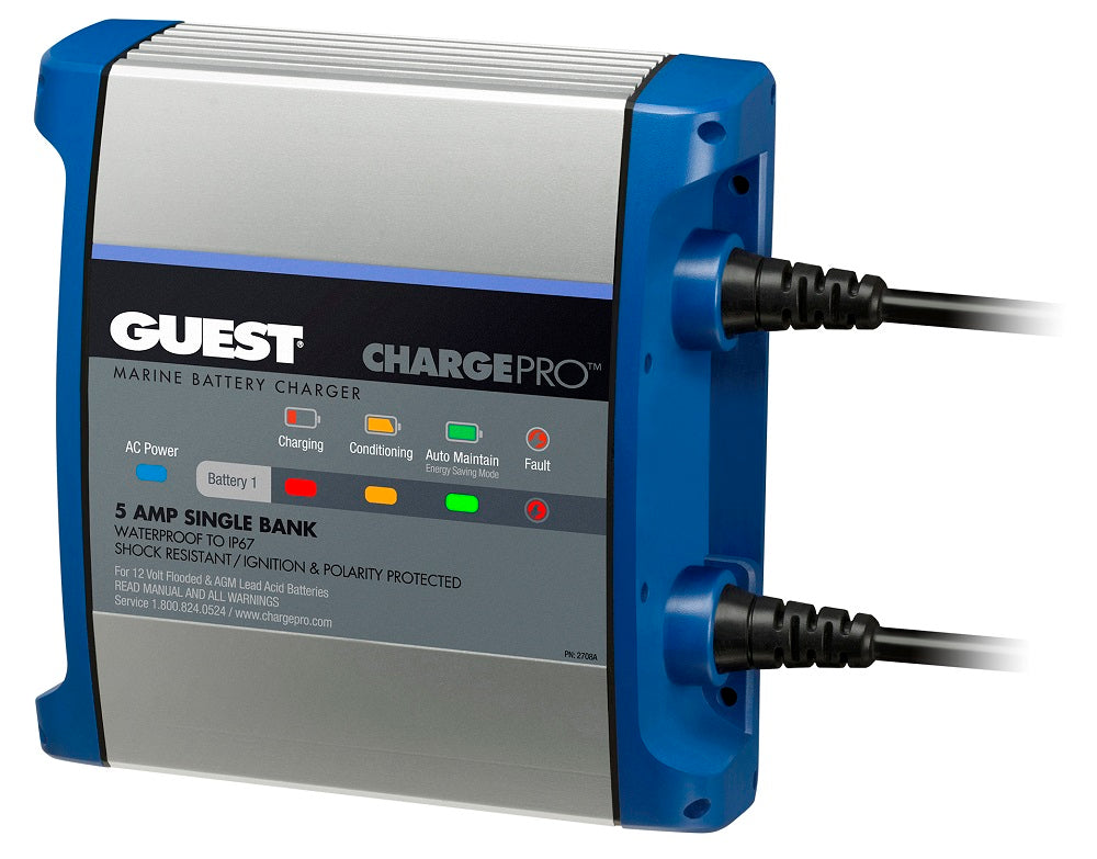Guest 2708A 5A 1 Wtron Bank 120V Input Battery Charger
