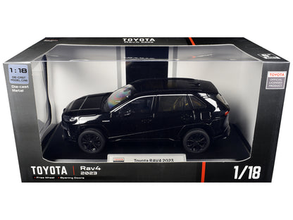 2023 T&yota Rav4 Hybrid Black 1/18 T&y Diecast Model Car by Heimanba