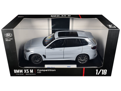BMW X5 M Competition LCI Gray with Moonroof 1/18 T&y Diecast Model Car by Heimanba