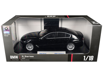 BMW 5 Series LCI Black Metallic with Moonroof 1/18 T&y Diecast Model Car by Heimanba