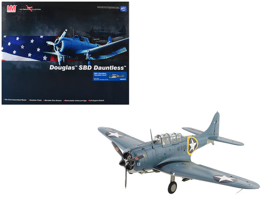 Douglas SBD-3 Dauntless Aircraft "06624 41-S-13 Operation Torch VS-41 USS Ranger" (1942) United States Navy "Premium Collection" 1/32 T&y Diecast Model by Hobby Master