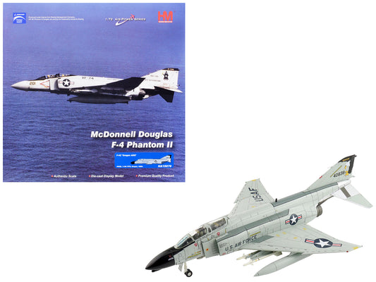 McDonnell Douglas F-4C Phantom II Fighter-Bomber Aircraft "40838 114th Tactical Fighter Training Squadron Oregon Air National Guard" (1980) United States Air Force "Air Power Series" 1/72 T&y Diecast Model by Hobby Master