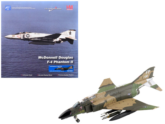 McDonnell Douglas F-4D Phantom II Fighter-Bomber Aircraft "66-8738 Night Owl 497th TFS Ubon RTAFB Thailand" (1972) United States Air Force "Air Power Series" 1/72 T&y Diecast Model by Hobby Master