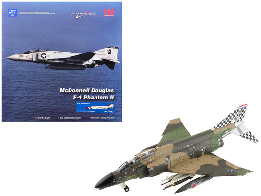 McDonnell Douglas F-4C Phantom II Fighter-Bomber Aircraft "63-7666 William Tell 57th FIS Keflavik Airport Iceland" (1977) United States Air Force "Air Power Series" 1/72 T&y Diecast Model by Hobby Master