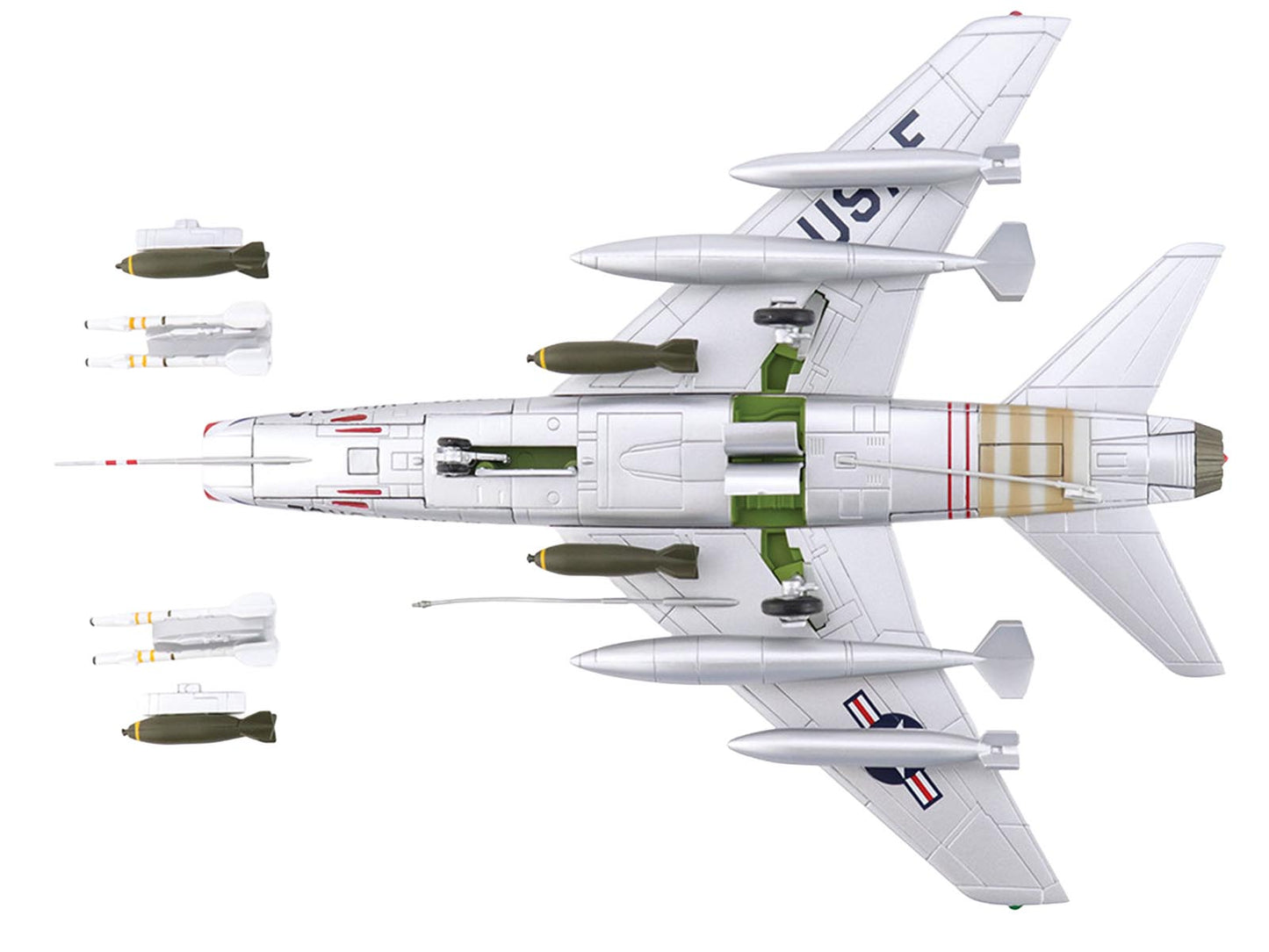 North American F-100 Super Sabre Fighter Aircraft "FW-871 National Military Museum Soesterberg Netherlands" United States Air Force "Air Power Series" 1/72 T&y Diecast Model by Hobby Master