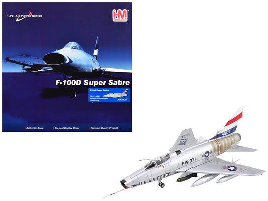 North American F-100 Super Sabre Fighter Aircraft "FW-871 National Military Museum Soesterberg Netherlands" United States Air Force "Air Power Series" 1/72 T&y Diecast Model by Hobby Master