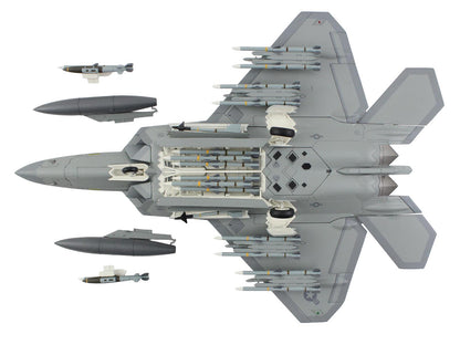 Lockheed F-22 Raptor Stealth Aircraft "01-4023 Major Joshua 'Cabo' Gunderson 43rd FS 325th FW Tyndall AFB" United States Air Force "Air Power Series" 1/72 T&y Diecast Model by Hobby Master