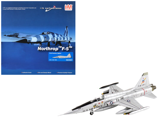 Northrop F-5A Freedom Fighter Aircraft "38381" (1960s) United States Air Force "Air Power Series" 1/72 T&y Diecast Model by Hobby Master