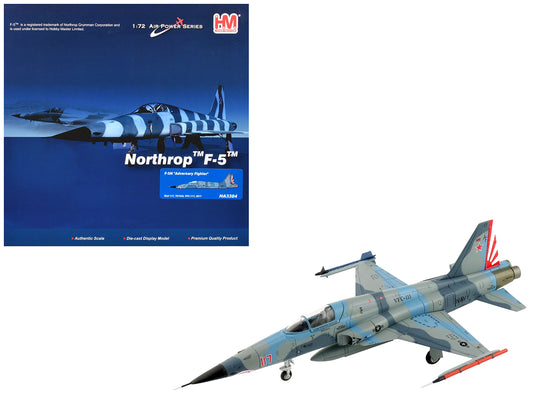 Northrop F-5N Tiger II Aircraft "Red 117 761533 Adversary Fighter VFC-111 Sundowners" (2017) United States Navy "Air Power Series" 1/72 T&y Diecast Model by Hobby Master
