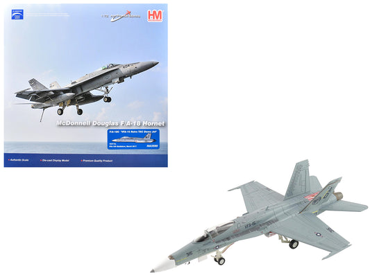 McDonnell Douglas F/A-18C Hornet Aircraft "VFA-15 Retro TAC Demo Jet VFA-106 Gladiators" (2017) United States Navy "Air Power Series" 1/72 T&y Diecast Model by Hobby Master