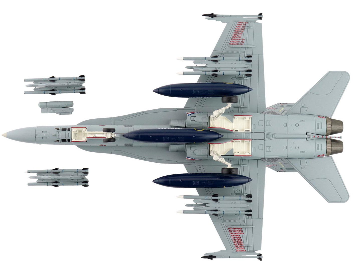 McDonnell Douglas F/A-18D Hornet Aircraft "164874 US Marines 250 Years VMFA-112 Cowboys" (2025) United States Marines "Air Power Series" 1/72 Diecast Model by Hobby Master