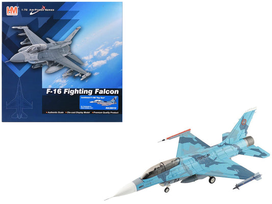 Lockheed F-16B Fighting Falcon Fighter Aircraft "Top Gun 04 Centennial of Naval Aviation" United States Navy "Air Power Series" 1/72 T&y Diecast Model by Hobby Master