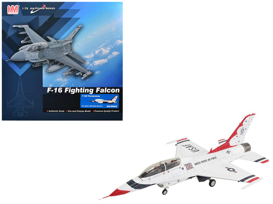 Lockheed F-16D Fighting Falcon Fighter Aircraft "No.7 Thunderbirds Nellis Air Force Base" (2017) United States Air Force "Air Power Series" 1/72 T&y Diecast Model by Hobby Master