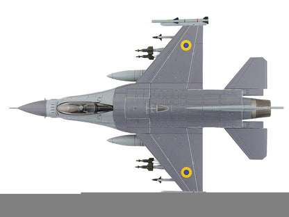 Lockheed F-16AM Fighting Falcon Fighter Aircraft "UA24-3596 Pylon Integrated Dispenser System Plus" (2024) Ukrainian Air Force "Air Power Series" 1/72 Diecast Model by Hobby Master