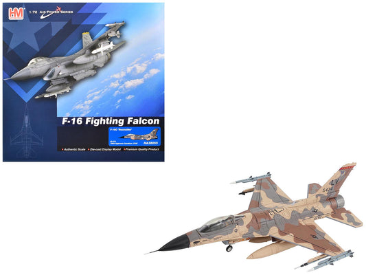 Lockheed F-16C Fighting Falcon Fighter Aircraft "85-474 Rockslide 706th Aggressor Squadron" United States Air Force "Air Power Series" 1/72 T&y Diecast Model by Hobby Master