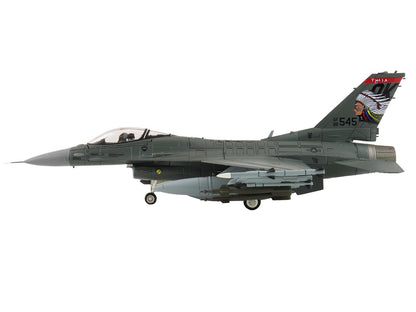 Lockheed F-16C Fighting Falcon Fighter Aircraft "88-0545 138th Fighter Wing Oklahoma Air National Guard" (2024) United States Air Force "Air Power Series" 1/72 Diecast Model by Hobby Master