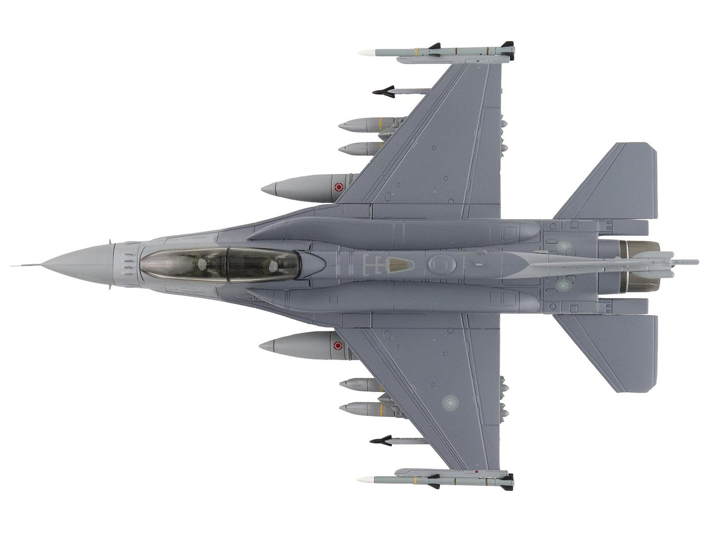 Lockheed F-16D Fighting Falcon Fighter Aircraft "6831 Block 70" (2025) Republic of China Air Force "Air Power Series" 1/72 Diecast Model by Hobby Master