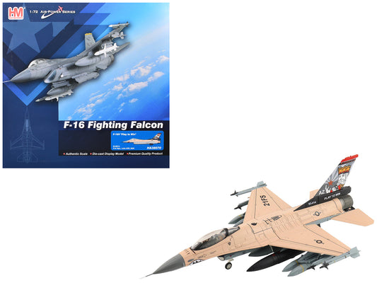 Lockheed F-16V Fighting Falcon Fighter Aircraft "93-0814 Play to Win 21st Sqn. Luke AFB" (2025) United States Air Force "Air Power Series" 1/72 T&y Diecast Model by Hobby Master