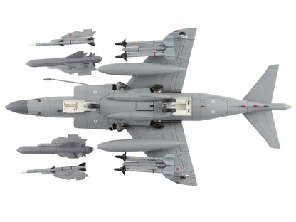 British Aerospace Sea Harrier FA.2 Aircraft with Sea Eagle Missiles "ZH796" (2018) British Royal Navy "Air Power Series" 1/72 Diecast Model by Hobby Master