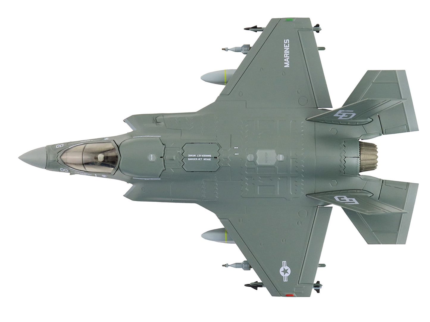 Lockheed Martin F-35B Lightning II Aircraft (Beast Mode) "170533 VMFA-533 Hawks" (2025) United States Marine Corps "Air Power Series" 1/72 Diecast Model by Hobby Master