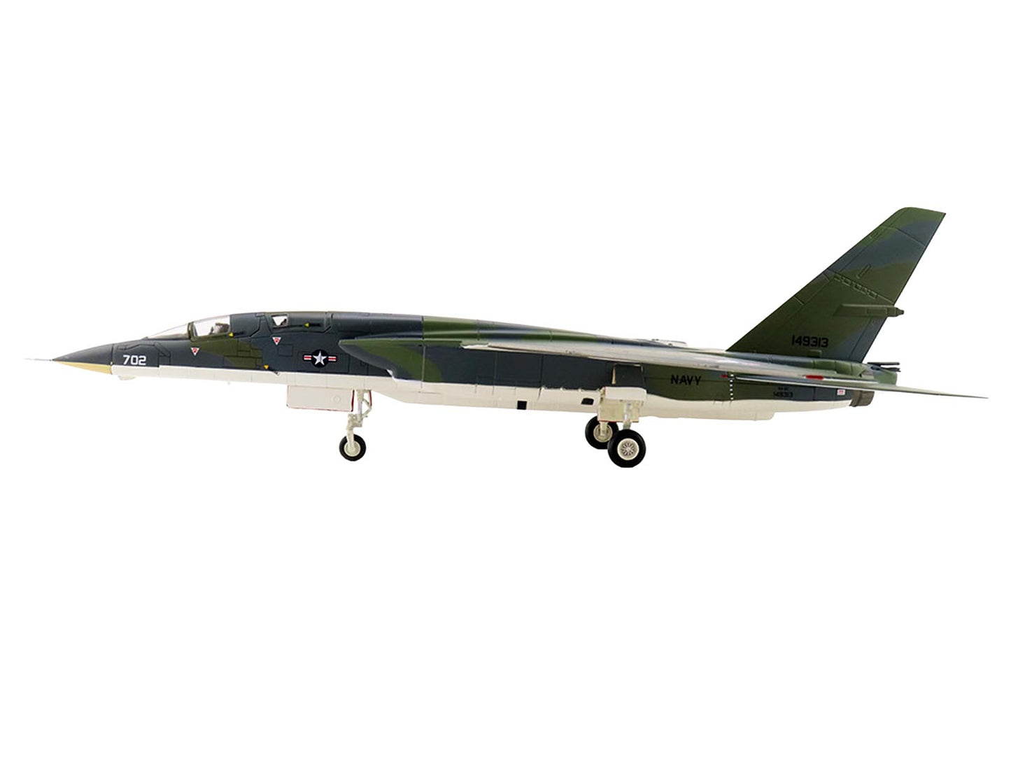 North American RA-5C Vigilante Aircraft "149313 RVAH-6 Fleurs Experimental Scheme USS Constellation" (1966) United States Navy "Air Power Series" 1/72 T&y Diecast Model by Hobby Master