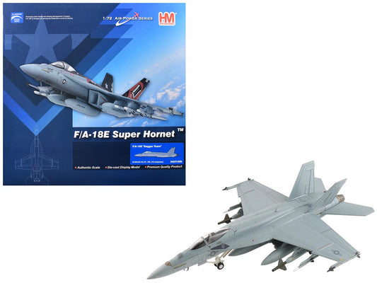 Boeing F/A-18E Super Hornet Fighter Aircraft "Dagger Team (with decals)" United States Navy "Air Power Series" 1/72 T&y Diecast Model by Hobby Master
